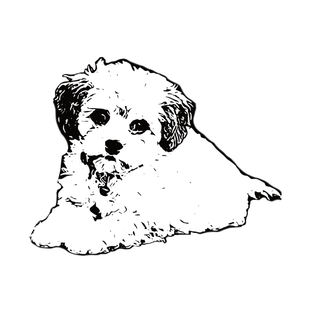 Maltipoo Face Design - A Moodle Christmas Gift by DoggyStyles