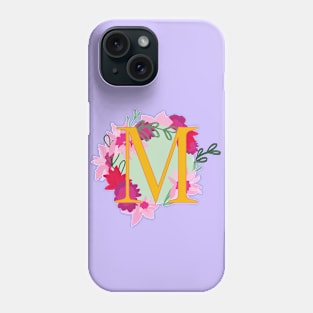 Monogram M, Personalized Initial Phone Case