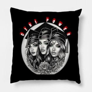 Girl power strong women graduates Pillow