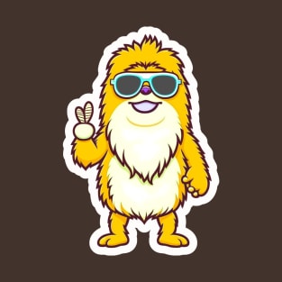Chill Bigfoot Offers Peace T-Shirt