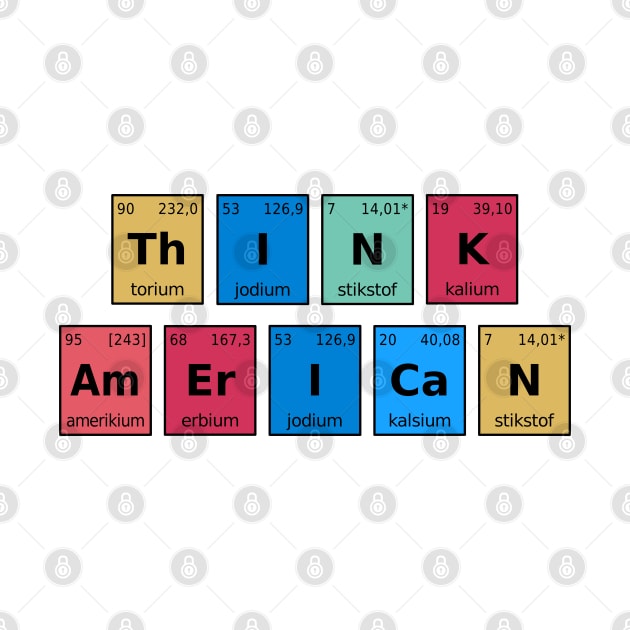 Think American Periodic Table by Sal71