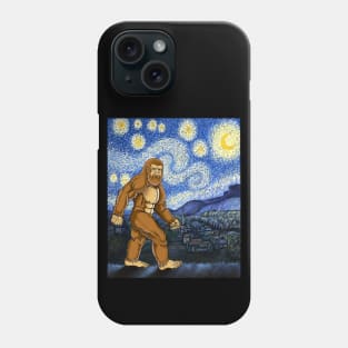 Bigfoot Van Gogh starry night Phone Case