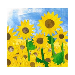 Cutesy Sunflower Field T-Shirt