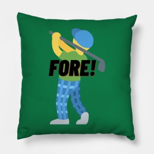 Golf Fore Apparel Pillow