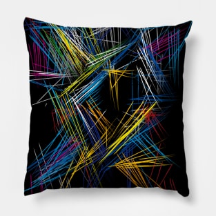 Abstract Color Scifi Pattern Pillow