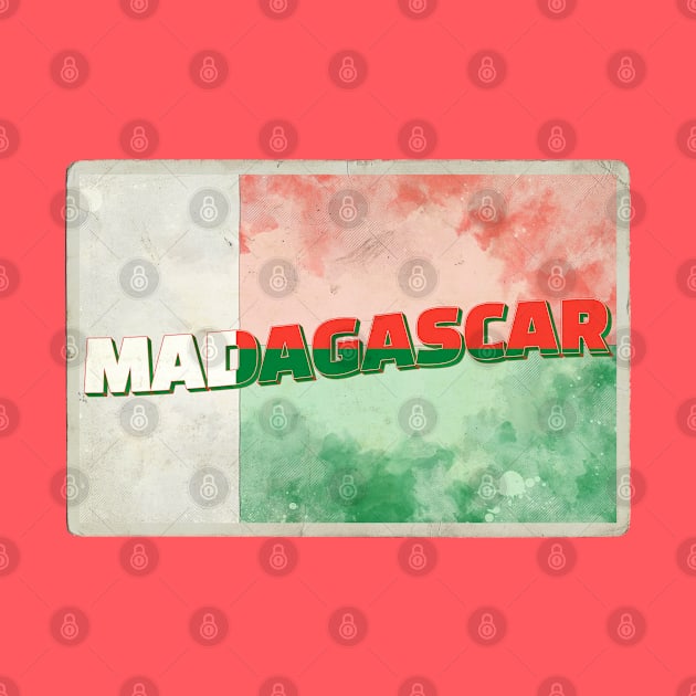 Madagascar Vintage style retro souvenir by DesignerPropo