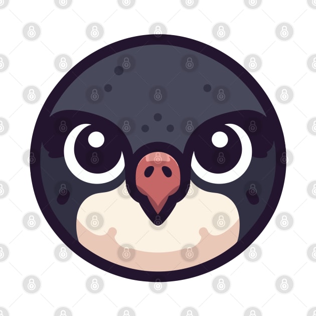 Cute Vectoral Peregrine Face by CreativeArtss