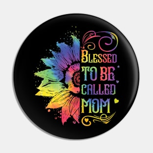Sunflower Blessed To Be Called Mom Mothers Day Pin
