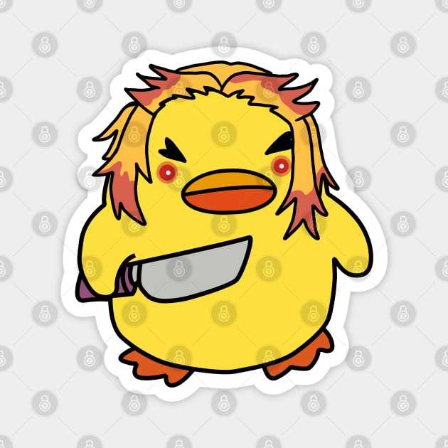 Rengoku, Duck With Knife! Magnet by Anime Meme's