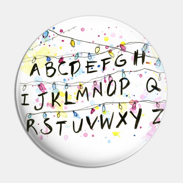 Alphabet Wall Christmas Lights Pin by Olechka