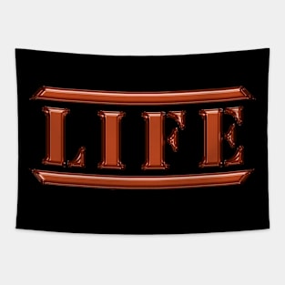 Life Orange Tapestry