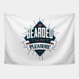 BEARDED FOR HER PLEASURE Tapestry