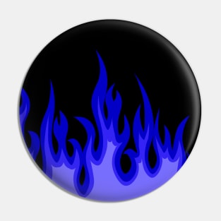 Blue fire grunge aesthetic Pin