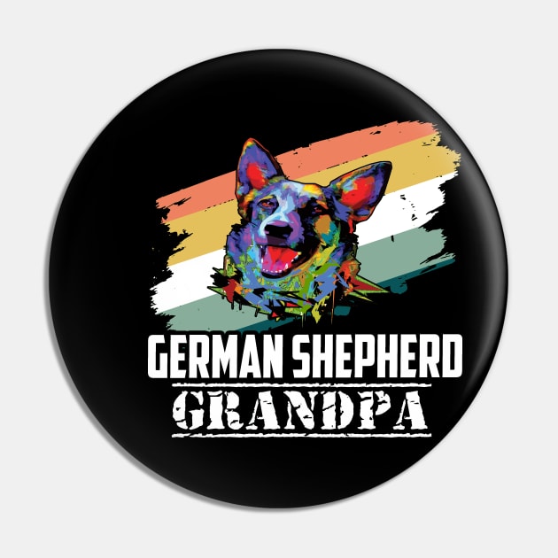 German Shepherd Grandpa Pin by Uris