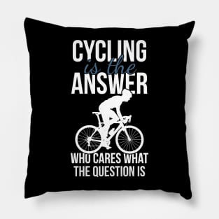 Cycling Ride Gravel Bike Racing Pillow