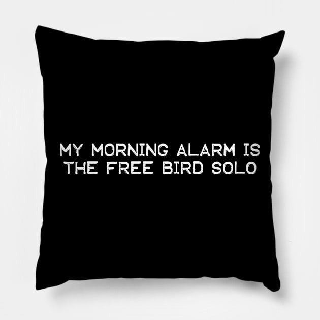 Free Bird Morning Alarm Pillow by Gary's Graphics