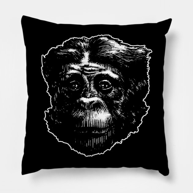 Bonobo Pillow by Moryart