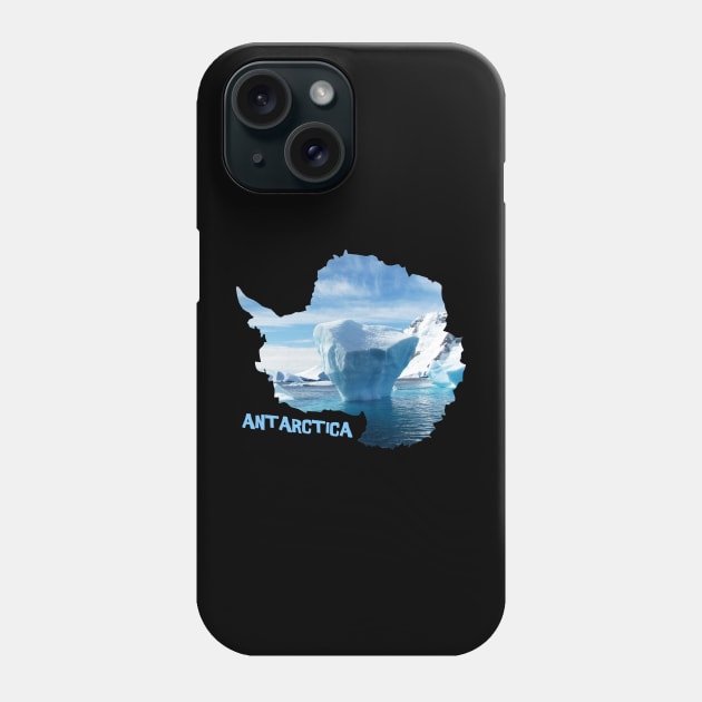 Antarctica Coastline Phone Case by gorff