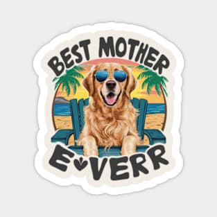 Golden retriever dog mom mothers day quotes funny Magnet