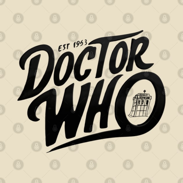 Black color Doctor Who 60 Est. 1963 by thestaroflove