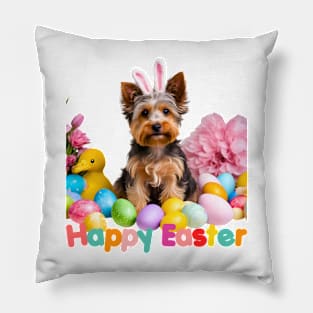 Here Comes the Easter Yorkipoo! Pillow