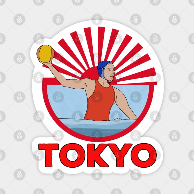 Water Polo 2020 2021 Tokyo Magnet by DiegoCarvalho