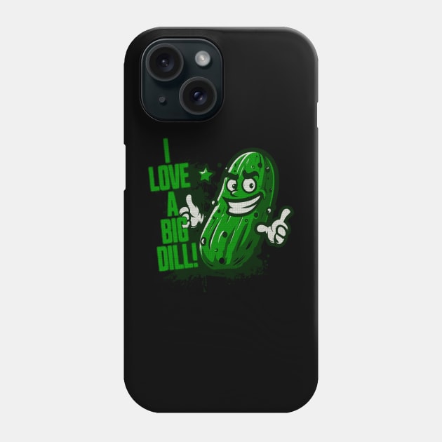 Funny Rude Humor Pickle Lover Lgbt Rainbow Big Dill Pickle Phone Case by Outrageous Flavors