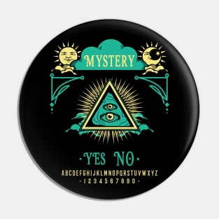 mysterious Ouija board Pin