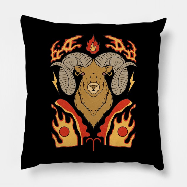 Aries Pillow by devilcat.art