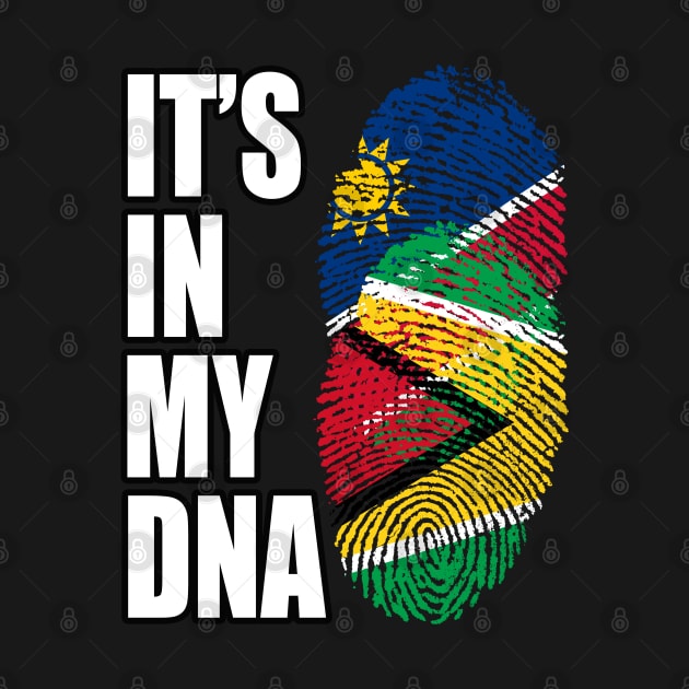 Guyanese And Namibian Mix DNA Flag Heritage by Just Rep It!!