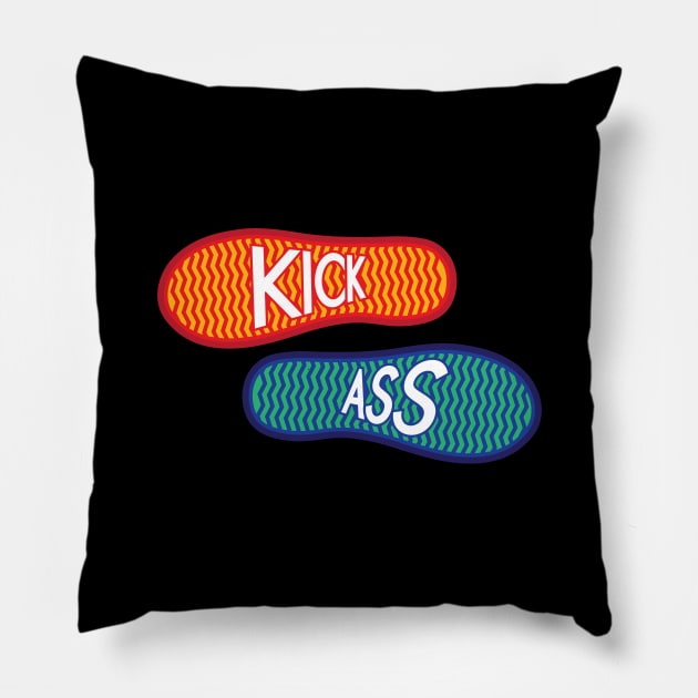 Kick Ass Soles Pillow by Shinsen Merch