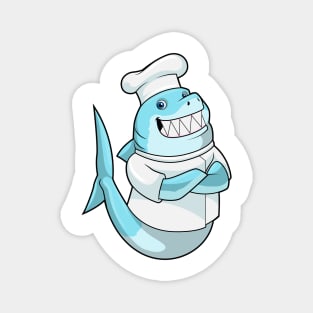 Shark as Chef with Cooking apron Magnet
