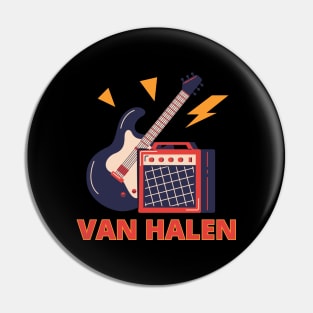 Van Halen guitar and sound system Pin