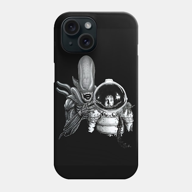 In Space No One Can Hear Your Laughs Phone Case by AnalogArtByAdam