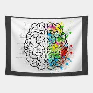 Brain Halves Math and Art Tapestry