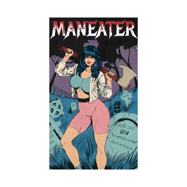 Maneater - Barbara in the graveyard by Pablo Romero Art