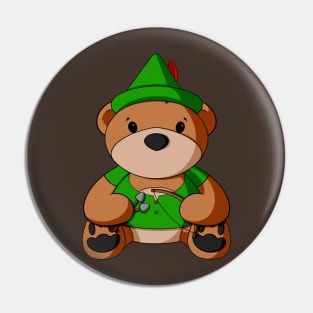 Robin Hood Teddy Bear Pin