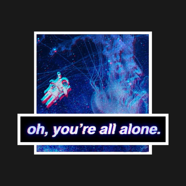 Streetwear Vaporwave Aesthetic Lonely Astronaut by VaporwaveAestheticDreams