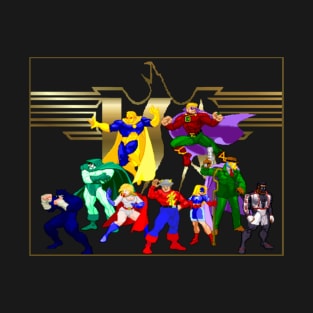 Sprited Justice Society of America Members T-Shirt