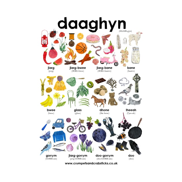 Daaghyn (Colours in Manx Gaelic) by Babban Gaelg