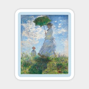 Woman With A Parasol, Claude Monet Magnet