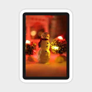 Christmas Village Snowman Magnet