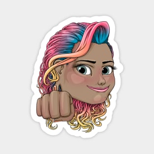 Reva Prisma fist bump emoji design Magnet