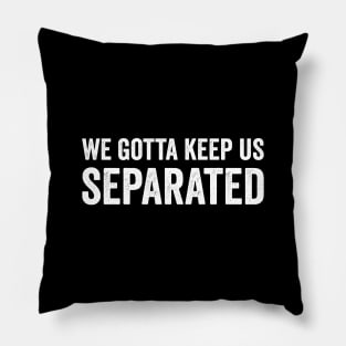 We Gotta Keep Us Separated Pillow