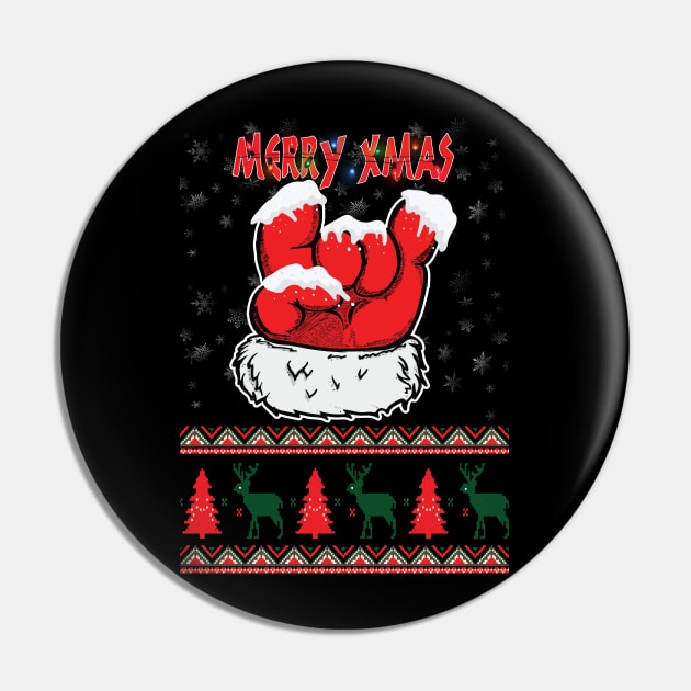 Merry Xmas T-shirt Pin by Riyadkhandaker