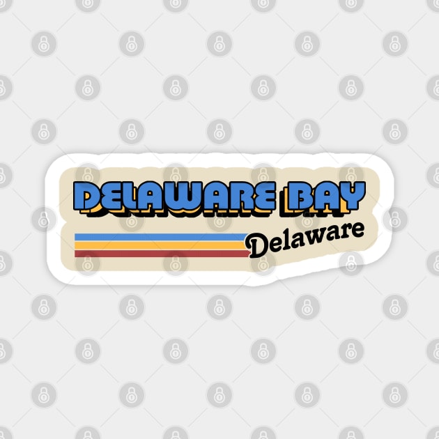 Delaware Bay, Delaware / / Retro Styled Design Magnet by DankFutura