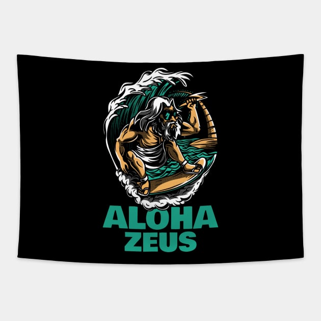 ALOHA ZEUS Tapestry by Milon store