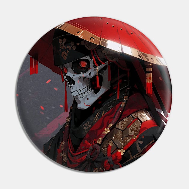 Skeleton Samurai Pin by taoistviking