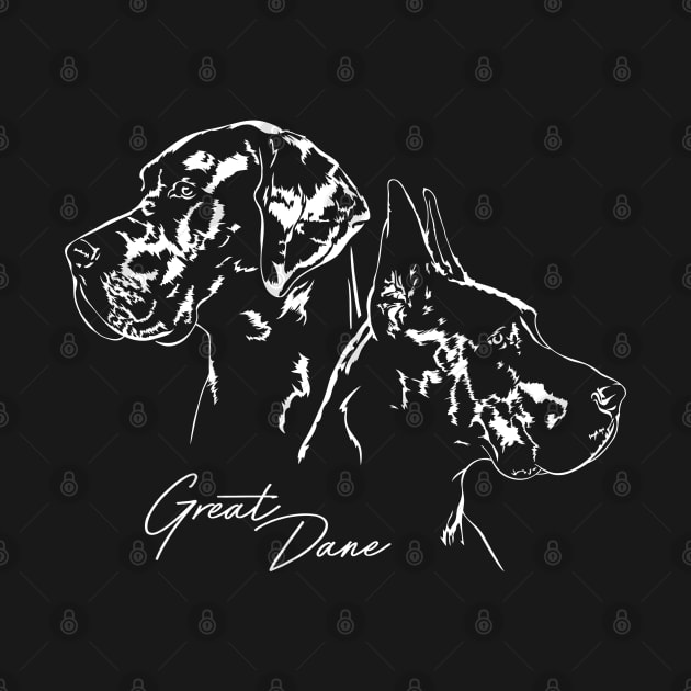 Proud Great Dane dog portrait by wilsigns