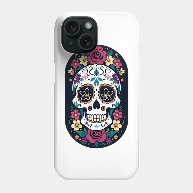 Day of the Dead Skull 06 Phone Case by CGI Studios